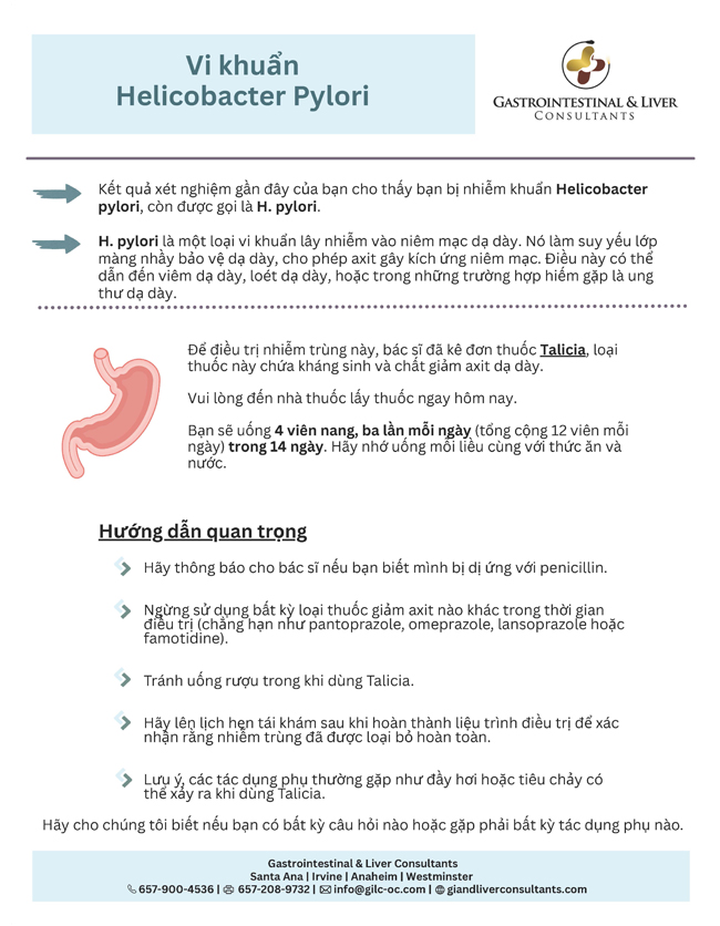 Helicobacter Pylori Bacteria - Talicia